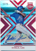 Khalil Lee 2016 Panini Elite Extra Edition Status Die Cut Signature Auto 12/75
