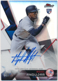 Miguel Andujar MLB 2018 Topps Finest RC Refractor Signature Auto