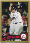 Jose Altuve MLB 2011 Topps Update RC Gold Parallel 0844/2011