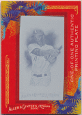 Alexei Ramirez MLB 2010 Topps Allen & Ginter Framed Magenta Printing Plate 1/1 1of1