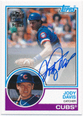 Jody Davis MLB 2019 Topps Archives Fan Favorites Signature Auto