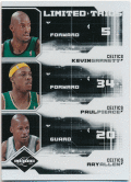 Kevin Garnett / Paul Pierce / Ray Allen NBA 2009-10 Panini Limited Trios 48/99