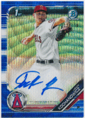 Jack Kochanowicz MLB 2019 Bowman Chrome 1st Bowman Blue Wave Refractor Signature Auto 111/150