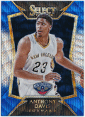 Anthony Davis NBA 2014-15 Panini Select Blue Silver Prizm