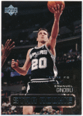 Emanuel Manu Ginobili NBA 2002-03 Upper Deck RC Star Rookie Card