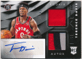 Terence Davis NBA 2019-20 Panini Black RC Signature Patch Auto 11/49