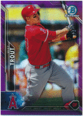 Mike Trout MLB 2016 Bowman Chrome Purple Refractor 161/250