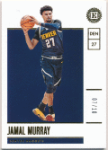 Jamal Murray NBA 2019-20 Panini Encased Gold Parallel 07/10