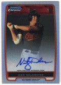 Nick Delmonico MLB 2012 Bowman Chrome Refractor Auto 292/500