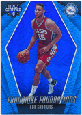 Ben Simmons NBA 2016-17 Panini Totally Certified RC Franchise Foundations Blue 17/99