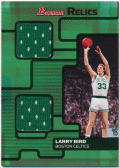 Larry Bird NBA 2007-08 Bowman Relics Dual Jersey 033/199 Jersey Number