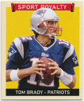 Tom Brady NFL 2008 Upper Deck Goudey Sport Royalty Mini Green Patck Parallel 33/88