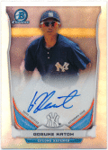 加藤豪将 MLB 2013 Bowman Chrome Refractor Signature Auto 314/500 Gosuke Katoh