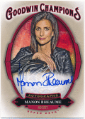 Manon Rheaume 2020 Upper Deck Goodwin Champions Signature Auto アイスホッケー 銀メダリスト