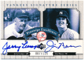 Jerry Lumpe / Jim Mason MLB 2003 Upper Deck Yankees Signature Series Pinstripe Excellence Dual Auto 007/125