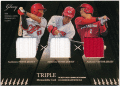 鈴木誠也 / 西川龍馬 / 坂倉将吾 BBM 2021 Glory トリプル ジャージカード 18/20 Triple Jersey Suzuki / Nishikawa / Sakakura
