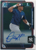 Dermis Gracia MLB 2015 Bowman Chrome 1st Bowman Signature Auto