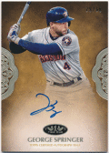 George Springer MLB 2019 Topps Tier One Prime Performers Signature Auto 29/60