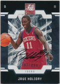 Jrue Holiday NBA 2009-10 Panini Donruss Elite RC Rookie Signature Auto 387/499