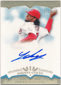 Johnny Cueto MLB 2011 Topps Tier One Crowd Pleasers Signature Auto 572/699