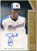 Jason Heyward MLB 2011 Topps Tier One On The Rise Gold Signature Auto 15/25