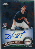 Brandon Belt MLB 2011 Topps Chrome RC Rookie Signature Auto