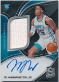 PJ Washington NBA 2019-20 Panini Spectra RC Prizm Signature Jersey Auto 105/149