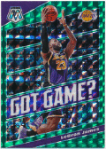 LeBron James NBA 2019-20 Panini Mosaic Got Game? Green Prizm
