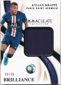Kylian Mbappe Soccer 2020 Panini Immaculate Collection Brilliance Jersey 93/99