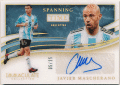 Javier Mascherano Soccer 2020 Panini Immaculate Collection Spanning Time Signature Auto 05/25 Jersey Number
