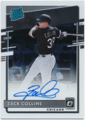 Zack Collins 2020 Panini Donruss Optic RC Rated Rookie Signature Auto