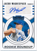 Jacob Waguespack 2020 Panini Contenders Rookie Roundup Signature Auto