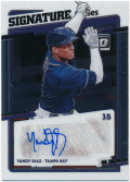 Yandy Diaz 2020 Panini Donruss Optic Signature Series Auto