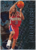 Allen Iverson NBA 1996-97 Fleer Metal RC #201 Rookie Card