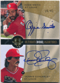Ozzie Smith / Dennis Eckersley MLB 2009 Upper Deck Ultimate Collection Dual Signature Auto 19/42