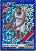 Kawhi Leonard NBA 2019-20 Panini Donruss Optic Fast Break Blue Prizm 19/50