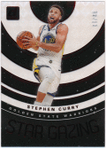 Stephen Curry NBA 2019-20 Panini Clearly Donruss Star Gazing Red Parallel 17/49
