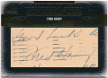 Fred Haney MLB 2011 Upper Deck SP Legendary Cuts Signature Auto 16/16