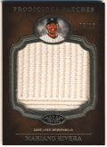 Mariano Rivera MLB 2012 Topps Tier One Prodigious Patches Patch 06/10