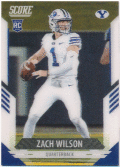 Zach Wilson NFL 2021 Panini Score RC Rookie Dynamics 3D