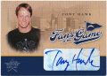 Tony Hawk 2004 Leaf Rookies & Stars Fans of the Game Signature Auto