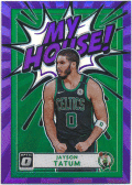 Jayson Tatum NBA 2020-21 Panini Donruss Optic My House! Purple Prizm