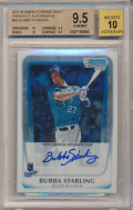 Bubba Starling MLB 2011 Bowman Chrome 1st Bowman Signature BGS 9.5 Auto 10