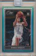 Darius Bazley NBA 2019-20 Panini One and One RC Rookie Green Parallel 4/5