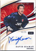 David Seaman Soccer 2020 Panini Immaculate Collection Ink Blue Signature Auto 15/25