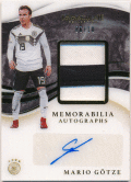 Mario Gotze Soccer 2020 Panini Immaculate Collection Memorabilia Autograph Gold Patch Auto 06/10