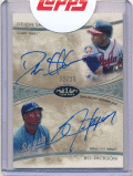 Bo Jackson / Deion Sanders MLB 2014 Topps Tier One Dual Signature Auto 22/25
