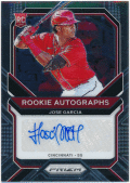 Jose Garcia MLB 2021 Panini Prizm RC Rookie Signature Auto