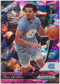Cole Anthony NBA 2020 Panini Prizm Draft Picks RC Rookie Pink Ice Prizm