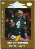 Brett Favre NFL 1999 Playoff Absolute SSD The Coaches' Collection 210/500